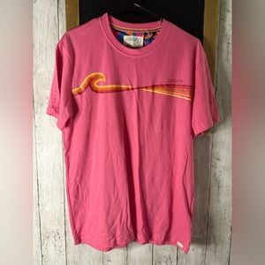 Laguna Skate Surf Men’s Size Large Pink Short Sleeve Hike Sport 294